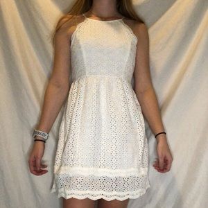 White patterned dress